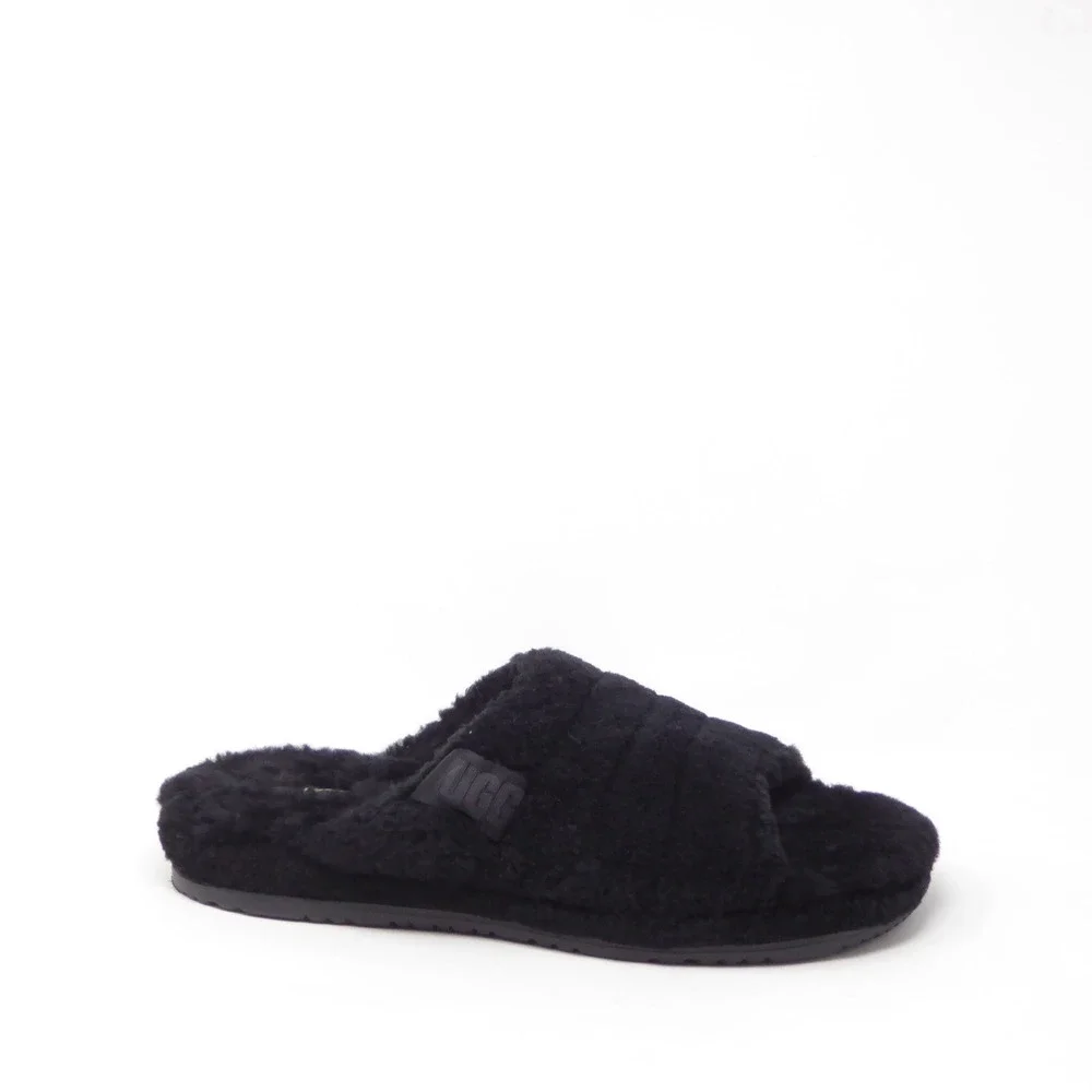UGG Mens Fluff You Slide Slippers Black F19821A Size 13
